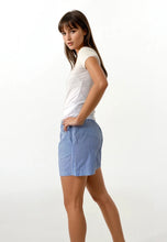 Load image into Gallery viewer, Santorini Boxer Shorts — Organic Cotton, White/Blue Stripe