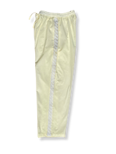 Load image into Gallery viewer, Butteryellow  lightweight trousers with a white side trim
