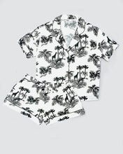 Load image into Gallery viewer, Short Sleeve Pyjamas - Matching set in  Paloma Print - Cream/Black
